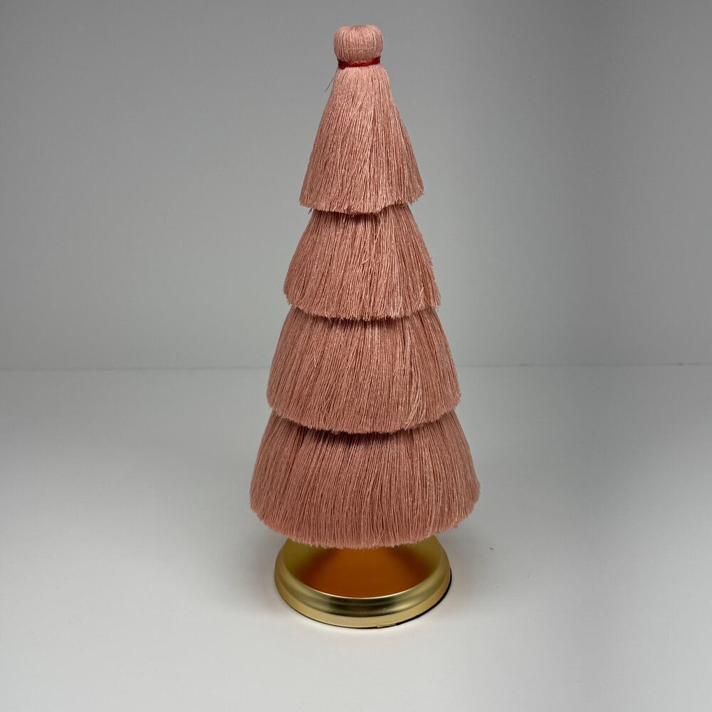 Opalhouse Jungalow Large Pink Tassel Tree 12" Gold Base